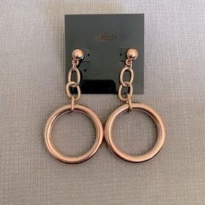 3/$25 Rose gold- tone fashion earrings